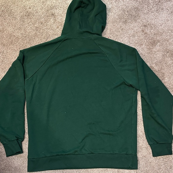Under Armour Mens Rival Fleece Pullover Hoodie Sweatshirt Dark Green Size LG - Picture 2 of 7